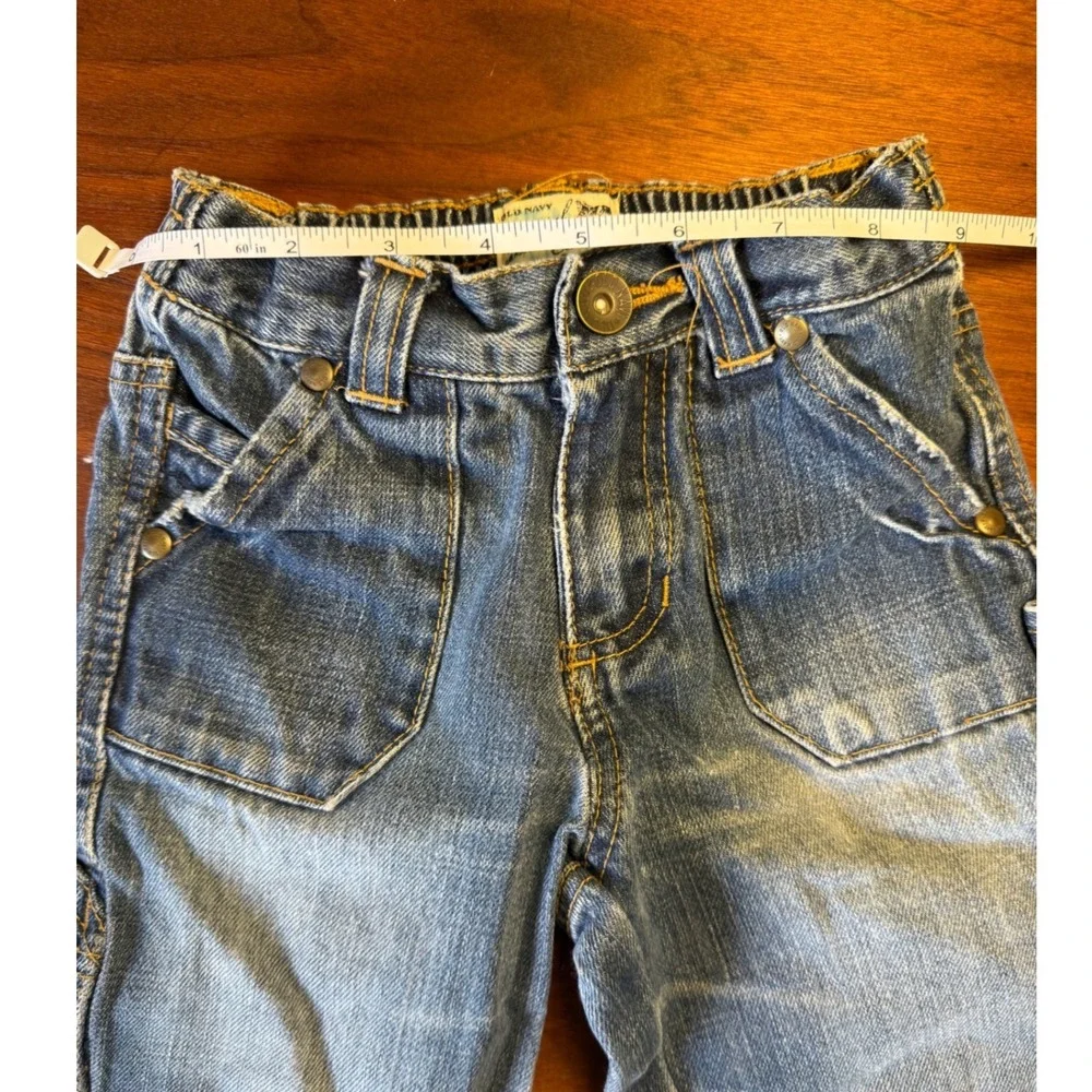 Vtg Old Navy Special Edition Denim Carpenter Jeans Blue 12-18 Months Fall‎ 2006